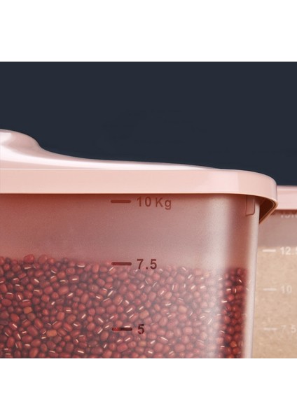Böcek Korumalı ve Nem Geçirmez Kapaklı Mısır Kutusu Ev Mühürlü Un Gıda Depolama Tankı Mavi 35X23CM (Yurt Dışından)