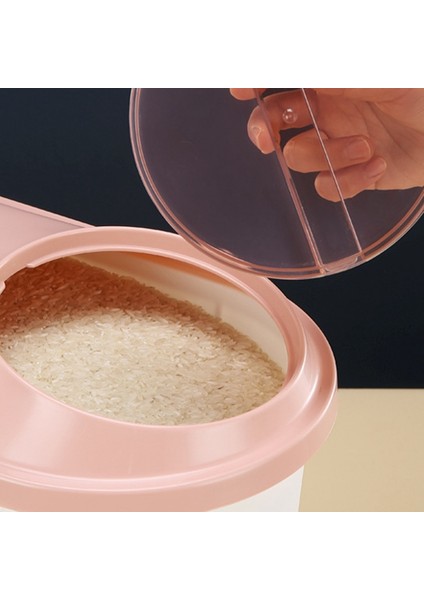 Böcek Korumalı ve Nem Geçirmez Kapaklı Mısır Kutusu Ev Mühürlü Un Gıda Depolama Tankı Mavi 35X23CM (Yurt Dışından)