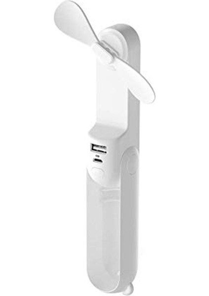 Taşınabilir El Mini Fan Güzel Küçük Ayı USB Katlanabilir Çok Amaçlı Açık Şarj Edilebilir Masaüstü Ev Beyaz (Yurt Dışından) fırsatları