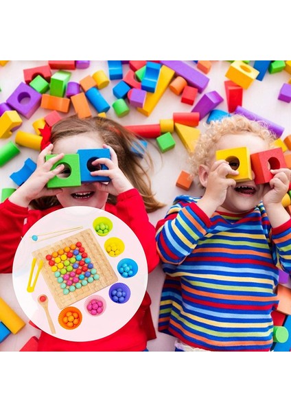 Ahşap Klip Boncuk Gökkuşağı Oyuncak Gökkuşağı Top Tahtası Oyunu Ahşap Eğitim Klip Boncuk Bulmaca Kurulu Oyunu 3+ Yıl Çocuklar Için (Yurt Dışından) modelleri