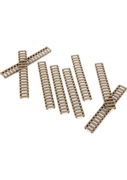 8 Pcs Polimer Yumuşak Kolay Kurulum Merdiveni, 18 Yuva, Kum Rengi (Yurt Dışından)