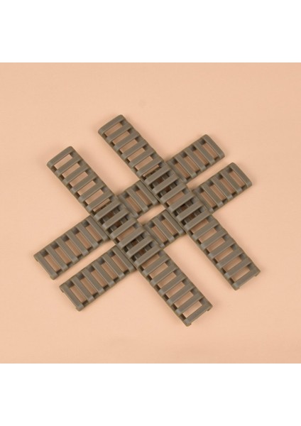 8 Pcs Polimer Yumuşak Kolay Kurulum Merdiveni, 18 Yuva, Kum Rengi (Yurt Dışından)