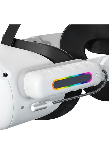 Quest 2 5V2A Hızlı Şarj Tip-C Arayüzü ile Uyumlu 5000 Mah Mini Pil Meta Quest2 Vr Aksesuarlarıyla Uyumlu Rgb Lamba (Yurt Dışından) modelleri