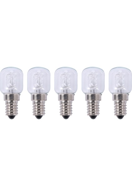 5x E14 Yüksek Sıcaklık Ampul 500 Derece 25W Halojen Kabarcık Fırın Ampul E14 250V 25W Kuvars Ampul (Yurt Dışından)