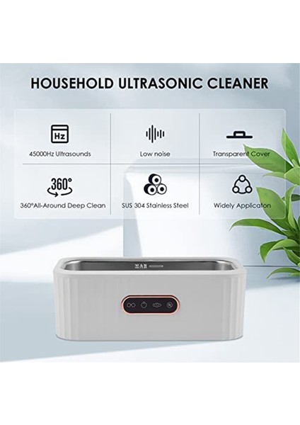 Ultrasonik Takı Temizleme Makinesi, 45KHZ Düşük Gürültülü Ultrasonik Temizleme Makinesi, Gözlüklere Uygun, Ab Tak (Yurt Dışından)