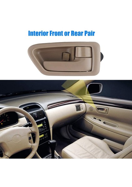 1 Çift Iç Iç Kapı Kolu Değiştirmeleri 1997-2001 Bej 69205-AA010 69206-AA010 ile Uyumludur (Yurt Dışından) fiyatları