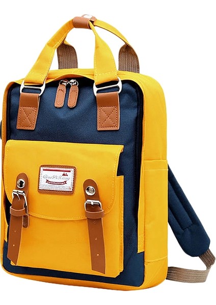 Moda Patchwork Kadın Sırt Çantası Dizüstü Su Geçirmez Oxford Seyahat Sırt Çantası Genç Kızlar Için Büyük Kapasiteli Sırt Çantası (Yurt Dışından)