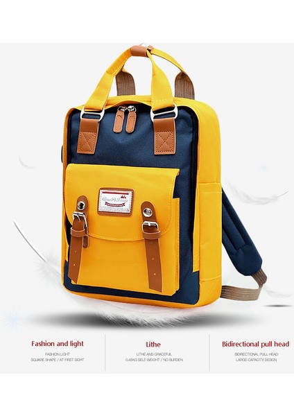 Moda Patchwork Kadın Sırt Çantası Dizüstü Su Geçirmez Oxford Seyahat Sırt Çantası Genç Kızlar Için Büyük Kapasiteli Sırt Çantası (Yurt Dışından) fırsatları