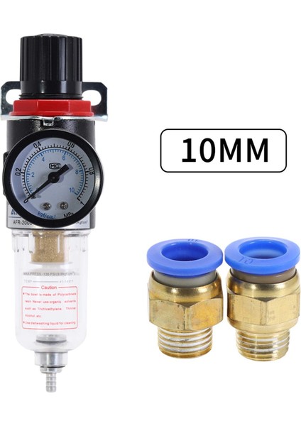 Hava Filtresi Basınç Regülatörü 1/4 Inç AFR2000 Su Ayırıcı Hava Aracı Kompresör Filtresi 10 mm Konnektörlü (Yurt Dışından)