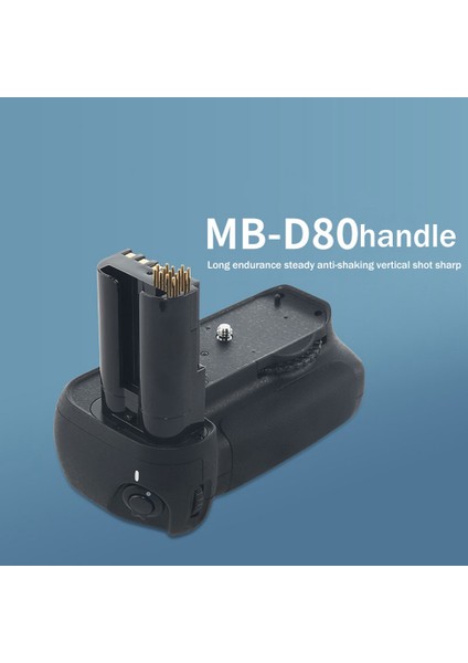 MB-D80 Tutma Kolu Slr Fotoğraf Makinesi Tutma Kolu Pil Tutma Braketi Dikey Çekim Sarsıntı Önleyici Tutma Kolu, D80 D90 Fotoğraf Makinesi ile Uyumlu (Yurt Dışından) fiyatları