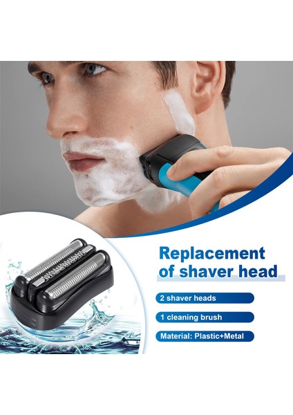 2 Adet 21B Tıraş Makinesi Yedek Kafa Serie 3 Elektrikli Jilet 301S,310S,320S,330S,340S,360S,3010S,3020S,3030S,3040 (Yurt Dışından) fırsatları