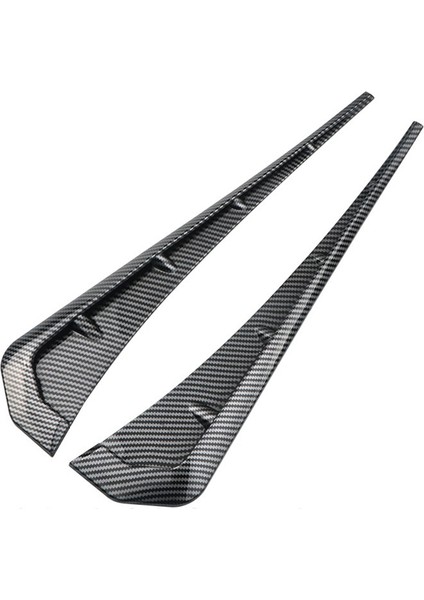 Evrensel Araba Çamurluk Yan Havalandırma Dekoratif Çıkartmalar, Hava Akış Emme Deliği Izgara Aksesuarları, Abs Karbon Fiber (Yurt Dışından)