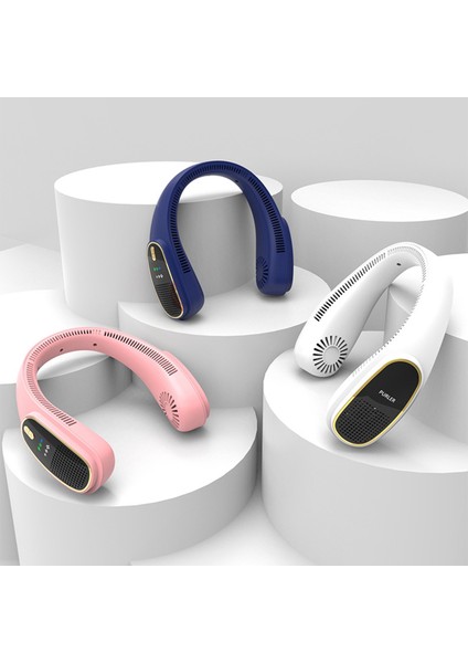 Negatif Iyon Asılı Boyun Fanı Taşınabilir Tembel Bıçaksız Soğutma Hava Soğutucu USB Şarj Edilebilir Dış Mekan Spor Beyaz (Yurt Dışından) fiyatları