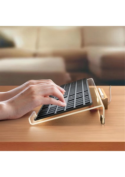 Bilgisayar Klavye Standı, Masa Için Akrilik Klavye Yükseltici, Klavye Tutucu, Ergonomik Yazma Için, Ofis, Ev (Yurt Dışından)