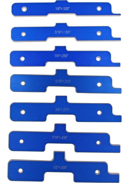 7 Adet Hassas Ağaç Işleme Ölçüm Blokları Yönlendirici Masa Kurulum Çubuğu Gönye Ölçer Aracı (Yurt Dışından)