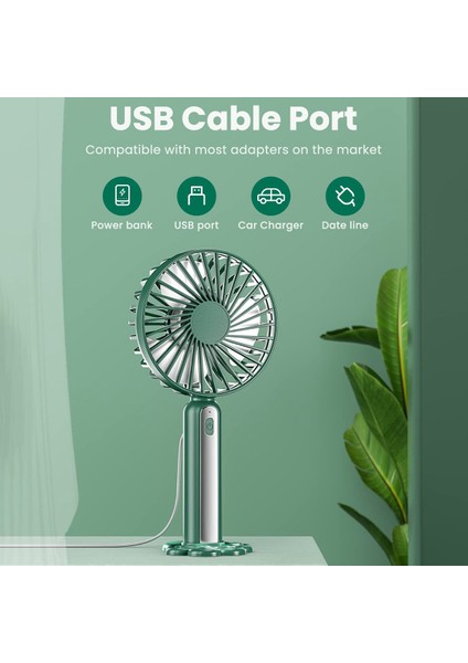 USB Şarj Edilebilir Kişisel Fanlı El Fanı, Seyahat, Işe Gidiş, Piknik Için 3 Hız Ayarlanabilir Taşınabilir (Yurt Dışından) modelleri