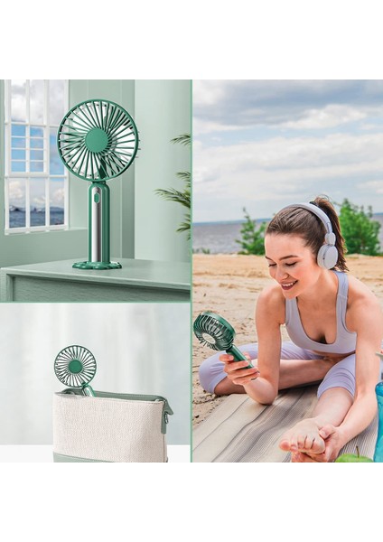 USB Şarj Edilebilir Kişisel Fanlı El Fanı, Seyahat, Işe Gidiş, Piknik Için 3 Hız Ayarlanabilir Taşınabilir (Yurt Dışından) indirimleri
