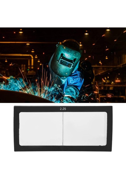 Ark Kaynağı Büyüteç Lens Kaynakçı Ekran Kask Cam Diyoptri 2.25 Parlama Önleyici Kaynak Maskesi Gözlük (Yurt Dışından)