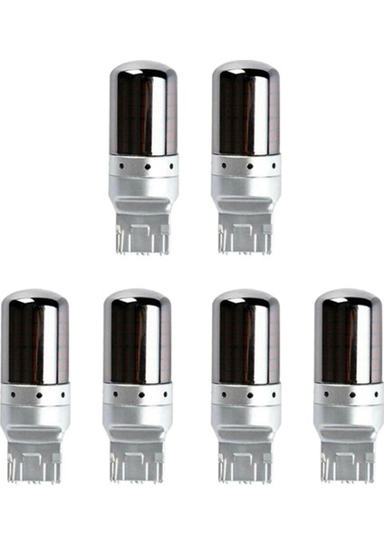 6 Adet Krom 7440 T20 144SMD Amber Canbus Hata Ücretsiz LED Lamba Ampul Dönüş Sinyali Işık (Yurt Dışından)