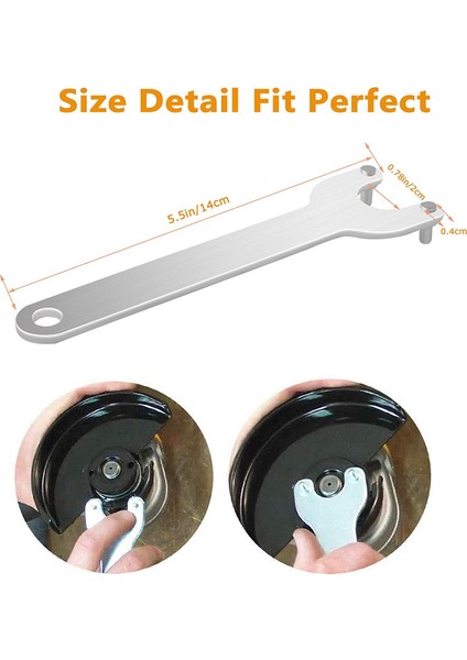 Öğütücü Flanş Açı Anahtarı Anahtarı Metal Kilit Somunu Dewalt Makita 193465-4 Bosch Black & Decker Ryobi 4.5 Inç 5 Inç 5/8-11 (Yurt Dışından) modelleri