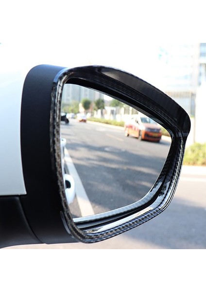 Focus Mk3 2012-2018 ile Uyumlu Yan Kapı Dikiz Aynası Kapağı Yağmur Geçirmez Vizör Çerçeve Güneş Koruma Etiket Karbon Fiber (Yurt Dışından) modelleri