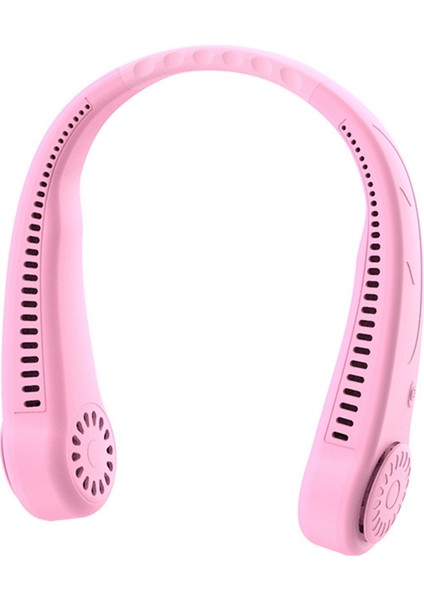 Taşınabilir Yapraksız Asılı Boyun Fanı USB Şarj El Öğrenci Tembel Küçük Mini Elektrikli Fan-Pembe (Yurt Dışından) indirimleri