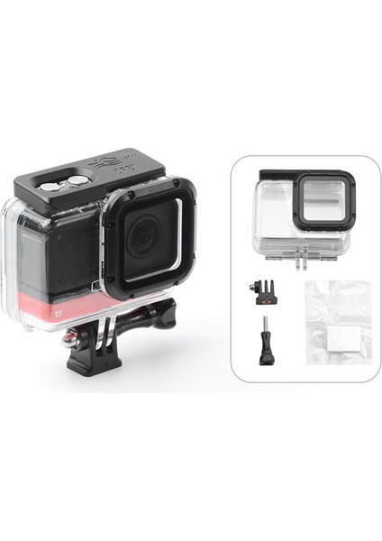 Insta 360 One-4k Dalış Koruyucu Kılıf Muhafaza Aksiyon Kamera Aksesuarları ile Uyumlu Sualtı Su Geçirmez Muhafaza Kılıfı (Yurt Dışından)