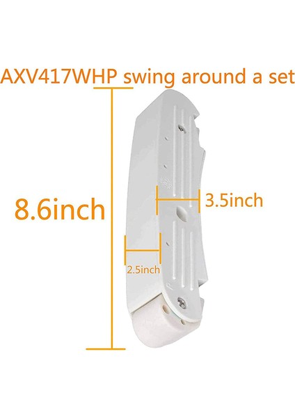 AXV417WHP Havuz Temizleyici Pod Seti ve Navigator Havuz Temizleyicileriyle Uyumlu AXV414P Pod Ayakkabıları (Yurt Dışından)