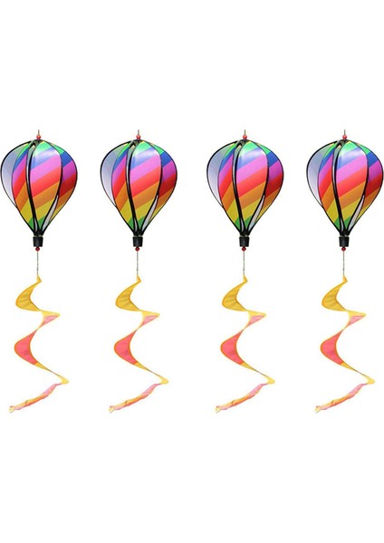 4pcs Balon Rüzgar Spinner Çizgili Rüzgar Tulumu Balon Yard Dekor Spiral Balon Fırıldak (Yurt Dışından)