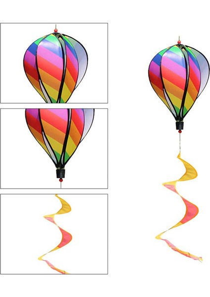 4pcs Balon Rüzgar Spinner Çizgili Rüzgar Tulumu Balon Yard Dekor Spiral Balon Fırıldak (Yurt Dışından) fırsatları