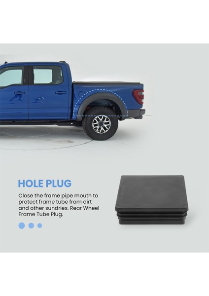 4x Otomatik Arka Tekerlek Kuyusu Çerçeve Boru Deliği Fişi Ford F-150 Raptor 2017-2019 Arka Çerçeve Sol ve Sağ Yan Aksesuarları (Yurt Dışından) indirimleri