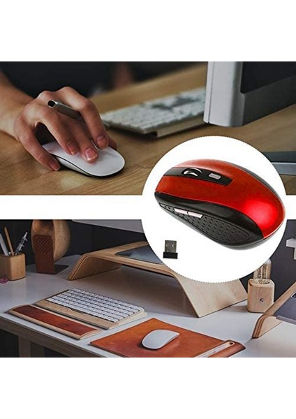 2.4ghz Kablosuz Optik Fare, Ergonomik Tasarım, Optik Teknoloji, Dizüstü Veya Pc Için USB Bilgisayar Faresi, Mavi (Yurt Dışından) fırsatları