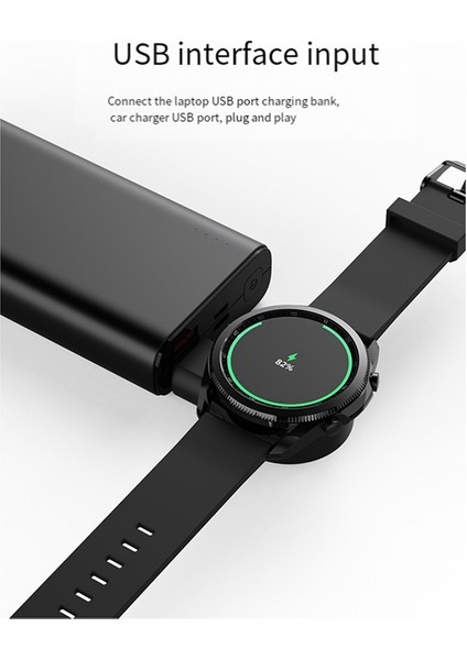Galaxy Watch 5/4/3 Watch 3 Active 2 Taşınabilir USB Bağlantı Noktası Şarj Standı ile Uyumlu Kablosuz Cep Saati Şarj Cihazı Dock'u (Yurt Dışından)