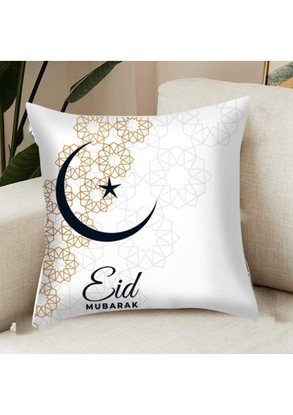 Eid Mubarak Süslemeleri Ev Minder Örtüsü Ramazan Dekor Yastık Kılıfı Eid Al Kurban Ramazan Islam Dekorasyon (Yurt Dışından) modelleri