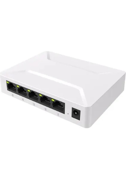 Ağ Anahtarı 5 Bağlantı Noktası 100/1000 Mbps Gigabit Ağ Ethernet Anahtarı Adaptörü Hızlı RJ45 Ethernet Switcher Lan Hub Ab Tak (Yurt Dışından)
