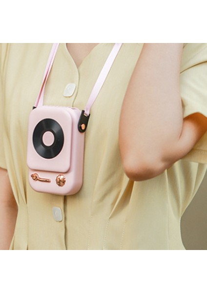 El Kişisel Mini Fan Asılı Boyun USB Şarj Edilebilir Taşınabilir Masaüstü Soğutucu Askı Ayarlanabilir Pembe (Yurt Dışından) modelleri