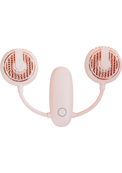 -F38 Çift Kafalı Çok Fonksiyonlu Fan, Dış Mekan Için USB Şarjlı Mini Katlanabilir Bele Monte Fan (Pembe) (Yurt Dışından)