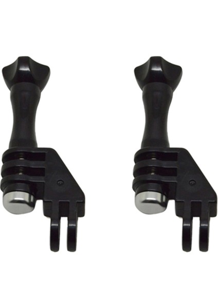 Hero 4/3+/3/2/1 ve SJ4000 5000 Siyah Için 2x 90 Derece Yön Adaptörü Dirsek Montajı Başparmak Vidalı (Yurt Dışından)