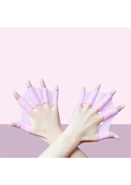 Silikon Yüzme El Eldivenleri Yüzücü Acemi Yüzücü Serbest Stil Palm Trainer ile Uyumlu Yüzme Sevgilisi Pembe M ile Uyumlu (Yurt Dışından) modelleri