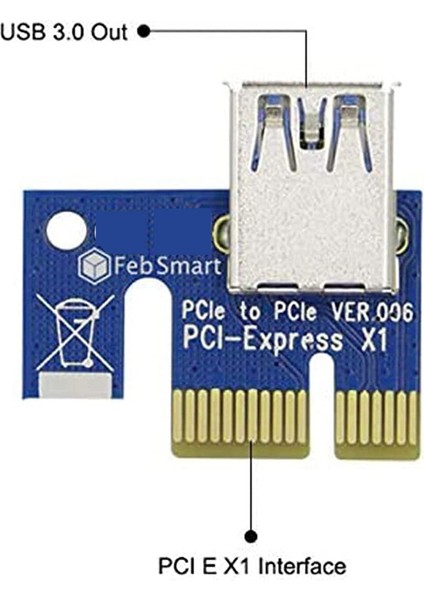 006C Pcie 1x A 16X Express Yükseltici Kart Grafik Pci-E Yükseltici Genişletici 60 cm USB 3.0 Kablo Sata A 6pin Güç Para Btc Madencilik (Yurt Dışından)