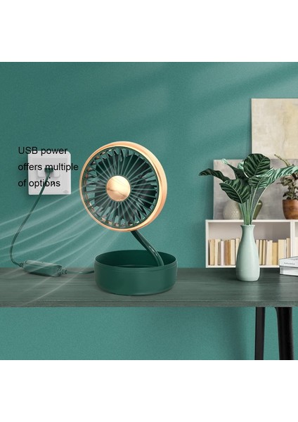 Küçük Fan Taşınabilir Mini Masa USB Powered Cep Ev Ofis Masaüstü Araba Seyahat Kamp Için Açık, Sessiz (Yurt Dışından)