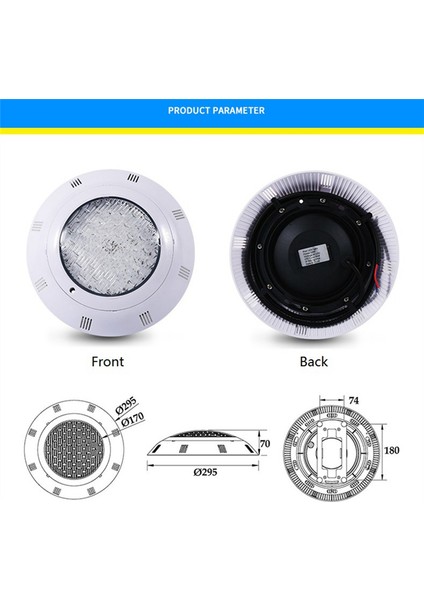 Havuz Işık 35W Yüzme Havuzu Işık Uzaktan Kumanda ile Rgb Çok Renkli Dış Mekan LED Sualtı IP68 Su Geçirmez Lamba (Yurt Dışından)