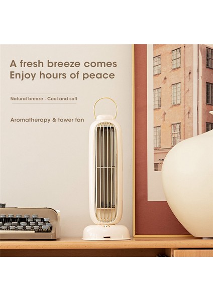 Kule Fan Bladeless Taşınabilir Masaüstü Hava Soğutucu Dikey Aromaterapi Şarj Edilebilir Masa Ev Çalışması Için Soğutma Fanları (Yurt Dışından)