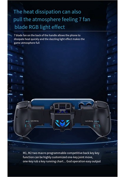 Teleskopik Gamepad Denetleyici Yarı Iletken Radyatör Oyun Soğutucu Kolu Ios/switch/android Oyun Konsolu Joystick ile Uyumlu (Yurt Dışından)