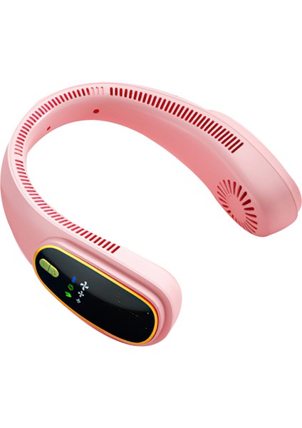 Taşınabilir Asma Boyun Fanı USB Şarj Edilebilir Soğutma Dış Hava Soğutucu Spor Bladeless Fanlar-Pembe (Yurt Dışından)