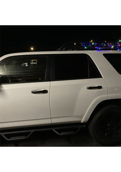 Araba Dış Kapı Kolu Trim Prado J150 2010-2019 ile Uyumlu Dış, Akıllı Anahtar Delikleri Olmadan Mat Siyah (Yurt Dışından) modelleri