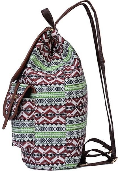 Moda Yeni Bayan Sırt Çantası Kanvas Baskı Rahat Sırt Çantası Öğrenci Sırt Çantası Seyahat Çantası Küçük Sırt Çantası Beyaz (Yurt Dışından) modelleri