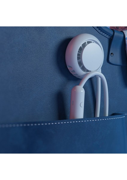 Mini Fan Taşınabilir Asılı Boyun Bandı USB Şarj Edilebilir Çift Fanlar Hava Soğutucu Klima Elektrikli Masa Pembe (Yurt Dışından) modelleri