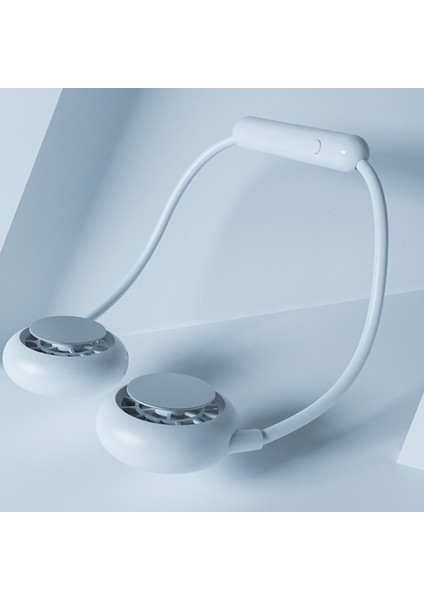 Mini Fan Taşınabilir Asılı Boyun Bandı USB Şarj Edilebilir Çift Fanlar Hava Soğutucu Klima Elektrikli Masa Pembe (Yurt Dışından) fırsatları