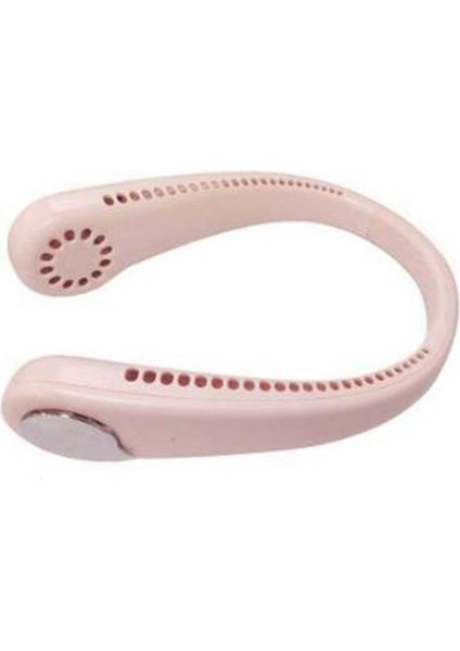 Yapraksız USB Şarj Edilebilir 1800MAH Pil, Asılı Boyun Küçük Fan Elektrikli Fan, Dış Mekan Ofis Seyahati Için Uygun, Pembe (Yurt Dışından) fiyatları